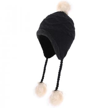 Connectyle Kids Pom-Pom Winter Hat