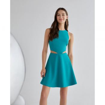 Green Coast Vestido corto cut out 2023