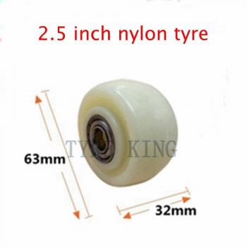 White Nylon Universal Wheel for Trolley