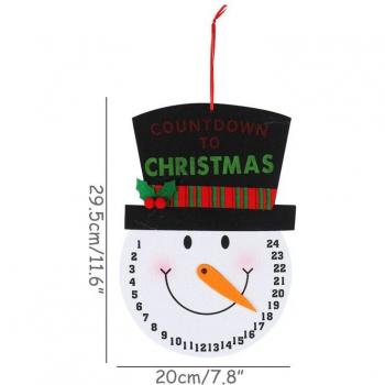 Christmas Countdown Clock Wall Hanging
