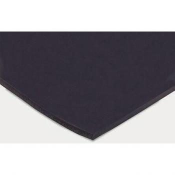 Plaque fluorocarbone noire en caoutchouc 600mm x 600mm x 3mm