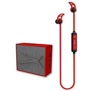 Altec Lansing Urban Auriculares y Altavoz Rojo