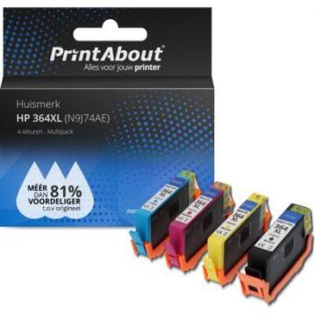 Cartouche Compatible HP 364XL (N9J74AE) – 4 Couleurs – Grande Capacité – Pack Multipack