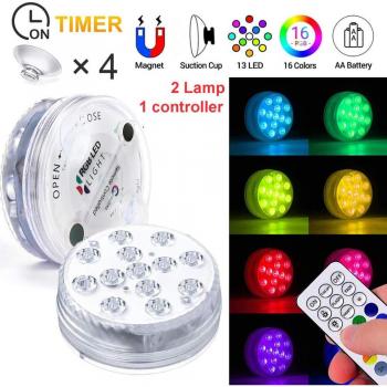 Lampe Multicolore Submersible 13 avec Télécommande