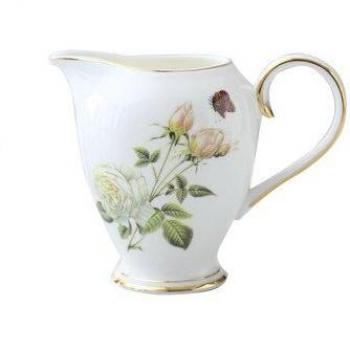 Taza de Té Rosa Blanca con Estilo Oriental