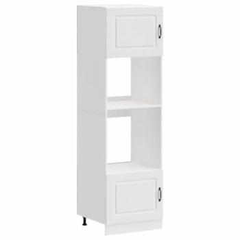 Armoires de four Lucca 2 pièces blanc en bois d'ingénierie