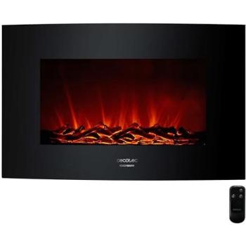 Chimenea eléctrica Cecotec Ready Warm 3510 de 35 con control remoto, temporizador y efecto Curved Flames