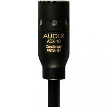 AUDIX ADX10 Small 10mm Diameter Flute Wind Instrument Recording Percussion Acoustic Instrument Recording Narration Pin Microphone Lavalier Microphone