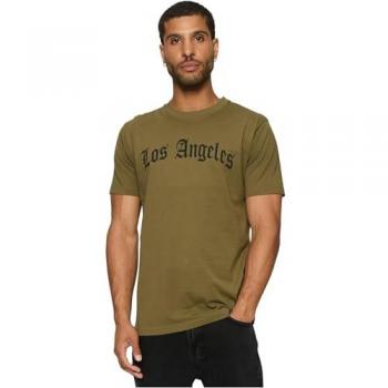 T-shirt Los Angeles Texte Vert L