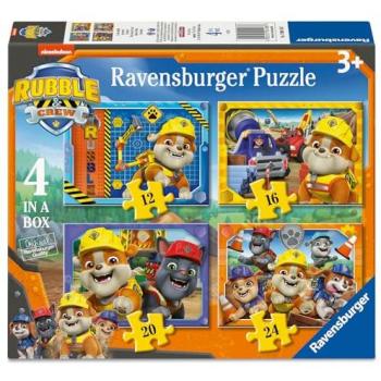 Puzzle 4‑in‑1 Ravensburger Rubble & Crew – 12/16/20/24 unità