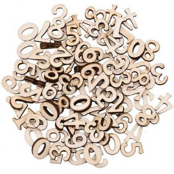 Craftwood Mini Confetti Collection – 10 Numbers + 26 Letters (100pcs)