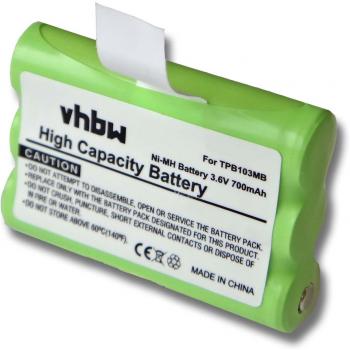 VHBW Batterie NI-MH 700mAh 3.6V pour TOPCOM Twintalker 3700