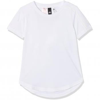 Adidas YG Zne Tee, T-shirt Unisex per Bambini, Bianco