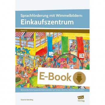 scolix (AOL-Verlag) Sprachförderung mit Wimmelbildern: Einkaufszentrum