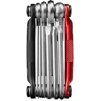 Crank Brothers Multi-10 Mini Tool, Black/Red