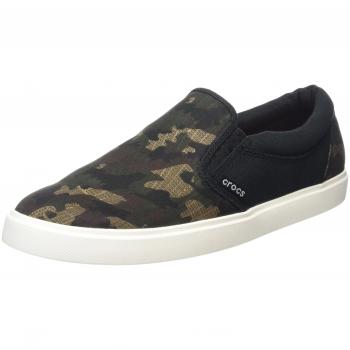 Zapatillas Crocs CitiLane Graphic Slip-on para Hombre, Verde (Camo/Negro)