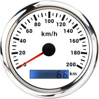 Universal 200km/h GPS Speedometer with Red Backlight for Auto and Boat