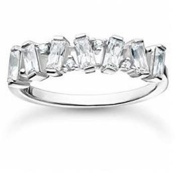 Thomas Sabo Sterling Silver and Gold Plated Ring