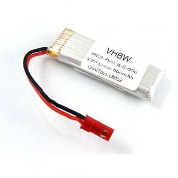 Batterie LiShi Toys L6052, L6052W Drone vhbw 500mAh 3,7V