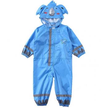 Combinaison de pluie pour enfants, capuche, une pièce, 3-9 ans, motif animé