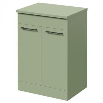 Napoli Olive Green Vanity Unit with 2 Doors