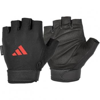 Adidas Adjustable Essential Gym Gloves – Unisex Red Large