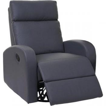 A54 MCW – Premium Relax‑Sessel, schwingend, kunstleder grau