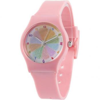 Montre pour dames étanche cadran orange coloré
