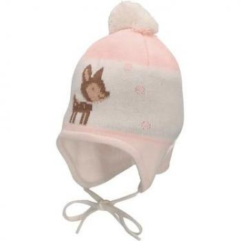 Cappello ecru pom pom cervo Sterntaler