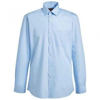 Brooke Taverner Poplin Shirt 15.5” Blanca, Formal Masculina
