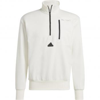 Sudadera Adidas City Escape Fleece Hombre Blanco Negro