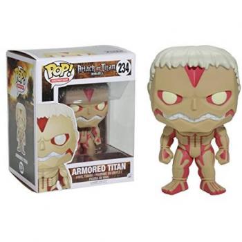 Colección 4 Funko Pop! Metálicos de Attack on Titan: Armin, Mikasa, Bertolt y Eren