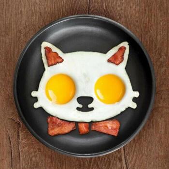 Utensilio de cocina de silicona para huevos fritos