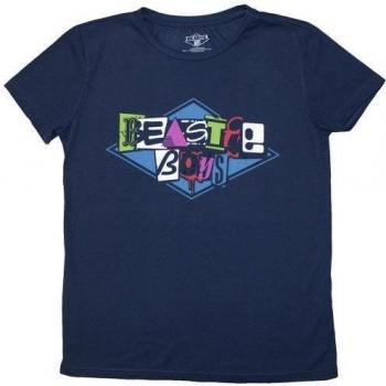 Beastie Boys Damen T-Shirt mit Logo L denim-blau