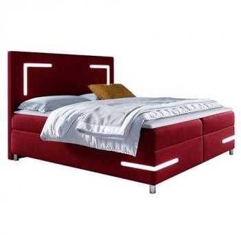 Letto Fresh 8 Continentale Doppio Baltimore 173 200x200 Arazzo Reti a Doghe, 200x212x120 cm, LED