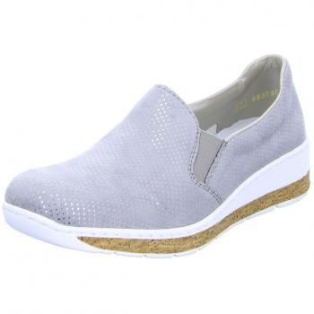 Rieker 59766‑42 Damenschuh mit Schleife – Grau, Größe 39