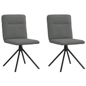 Sillas de Comedor Ergonómicas Gris Oscuro