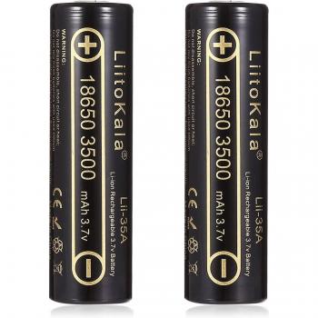 LiitoKala LII‑35A 18650 Entladekapazität Akku – 100 % Original – 3,7 V / 3500 mAh / 10 A