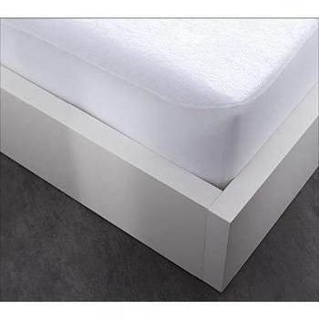 Protège-matelas en coton blanc 90/190 cm, à bouillir