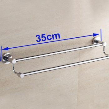 Double Towel Rail Chrome Finish 60cm