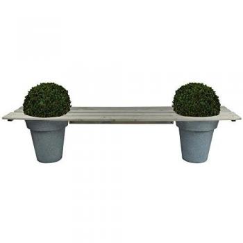 Esschert Design Gartenbank für 2 Blumentöpfe 180 cm NG71