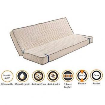 Matelas Clic Clac Ferme 120x190 cm Alèse incluse