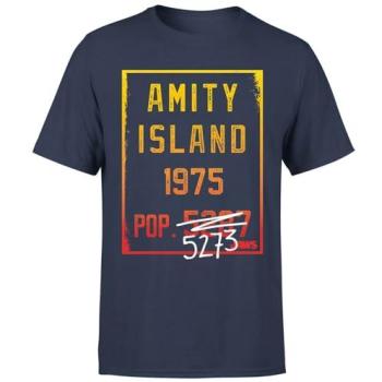 Jaws Amity Population XL T-Shirt – Navy Edition