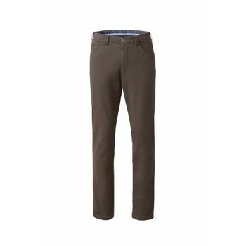 MEYER „Dublin“ Chinos 102 Braun – Winter-Twill, 60% Baumwolle, 38% Polyester, 2% Elasthan, unifarben