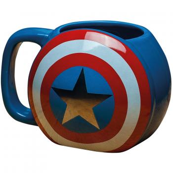 Scudo Captain America Tazza Multicolor Ceramica