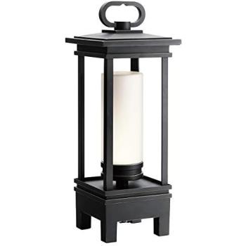 Bluetooth-Enabled Rubbed Bronze Lantern (Outdoor)