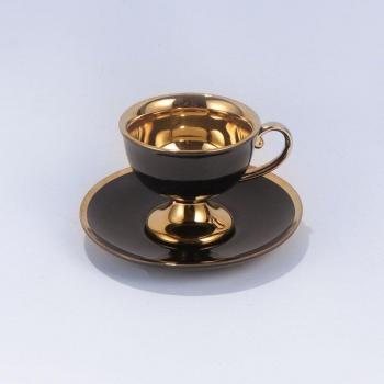 Gold-Plated Bone China Coffee Set