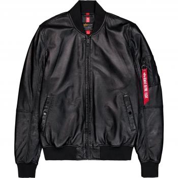 Alpha Industries chaqueta de cuero MA-1 estilo militar