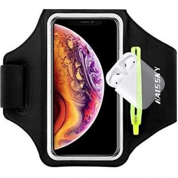 Touch ID Compatible Running Armband with Airpods Pocket