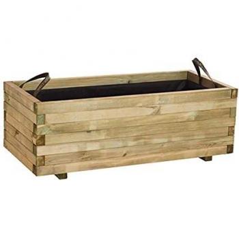 Baroque Wooden Garden Planter 141L